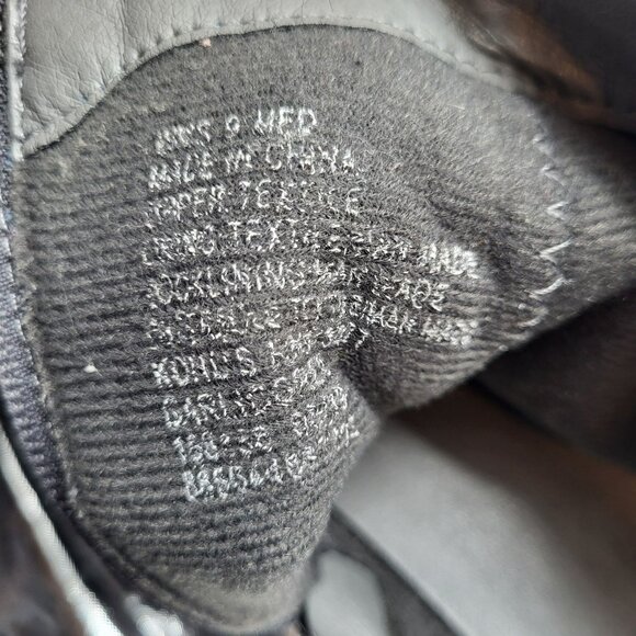 SO Garlic Grey Hidden Wedge Ankle Booties Boots Ruched Buckle Side Zip Womens 9M - Picture 10 of 10